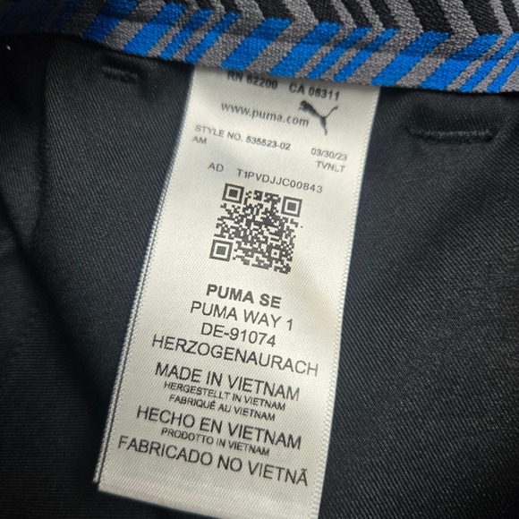 Puma Golf Mens Dealer Pants Black UPF 50+ Performance 535523 28x30 NEW - Picture 4 of 9